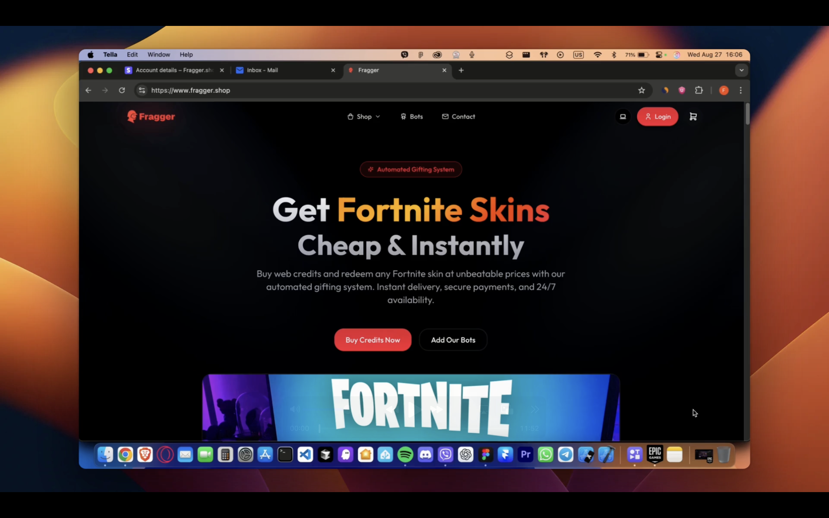 How our automated Fortnite gifting system works